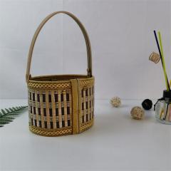 Bamboo basket manufacturer bamboo woven rice dumpling packaging basket moon cake souvenirs specifications, styles and colors can be customized