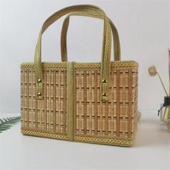 Folding bamboo basket for eggs, fruits, crabs, rice dumplings, moon cakes, gift packaging, customized in various sizes and colors