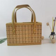 Folding bamboo basket for eggs, fruits, crabs, rice dumplings, moon cakes, gift packaging, customized in various sizes and colors