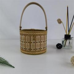 Manufacturers supply new bamboo crafts, hairy crab bamboo basket, egg bamboo basket, local specialty bamboo basket