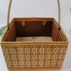 Bamboo basket manufacturer bamboo woven rice dumpling packaging basket moon cake souvenirs specifications, styles and colors can be customized