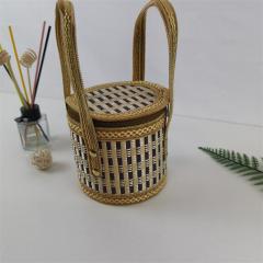 Factory direct supply folding bamboo basket for hairy crabs, bamboo crafts, hand-woven bamboo basket, portable bamboo basket for hairy crabs