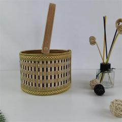 Bamboo folding hand-held bamboo basket rice dumplings moon cake gift box hairy crab egg first birthday souvenir gift packaging