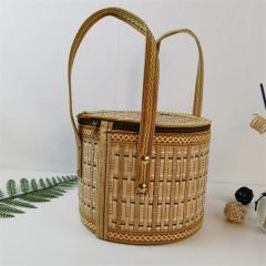 Creative folding bamboo basket made of fine thick materials. Zongzi packaging basket manufacturer specializes in direct sales and wholesale