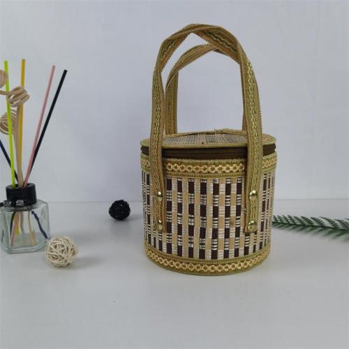 Manufacturers supply folding bamboo basket for rice dumplings, moon cakes, eggs, square bags, gift packaging, storage basket