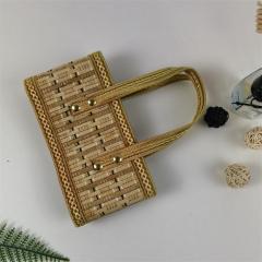 Bamboo portable fruit basket Handmade yam basket Egg basket One piece drop shipping Factory direct sales
