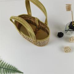 Bamboo portable fruit basket Handmade yam basket Egg basket One piece drop shipping Factory direct sales