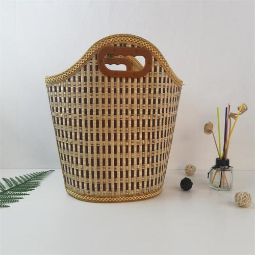 Made of fine thick material Large folding gift packaging bamboo basket Factory direct sales folding bamboo basket