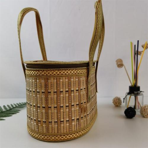 Manufacturers supply Dragon Boat Festival Zongzi Mid-Autumn Festival moon cake gift bamboo basket festival souvenir gift box support customization