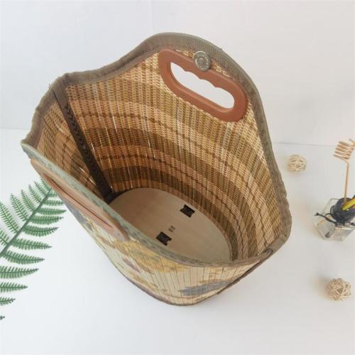 Folding bamboo basket packaging Hand-held high-end gift packaging Professional factory Specifications, styles and colors can be customized