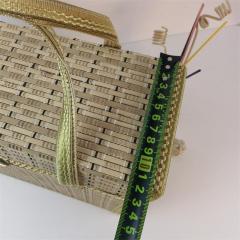 Portable foldable gift packaging bamboo basket moon cake rice dumpling bamboo basket bamboo woven bamboo basket style and color can be customized