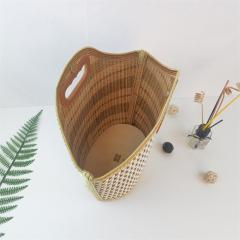 Made of fine thick material Large folding gift packaging bamboo basket Factory direct sales folding bamboo basket