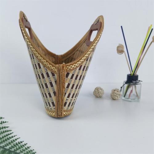 Factory direct sale hairy crab folding bamboo basket egg bamboo basket packaging various specifications, styles and colors can be customized