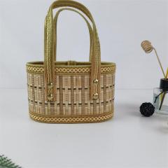 Bamboo portable fruit basket Handmade yam basket Egg basket One piece drop shipping Factory direct sales