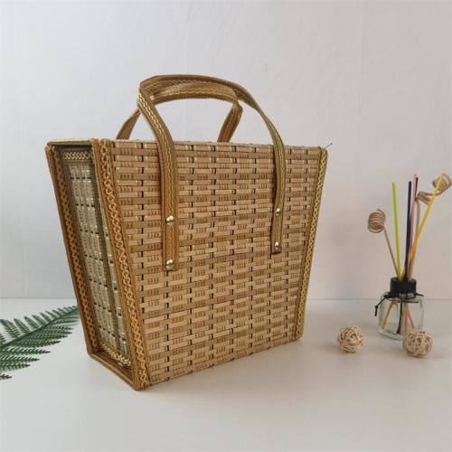Bamboo New Year Bamboo Basket Gift Box Pastoral Style Egg Basket Bamboo Gift Box Factory Direct Sales Available