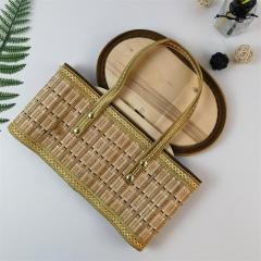 Manufacturers supply Dragon Boat Festival Zongzi Mid-Autumn Festival moon cake gift bamboo basket festival souvenir gift box support customization