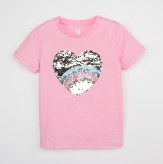 REVERSIBLE SEQUIN EMBROIDERY TEE