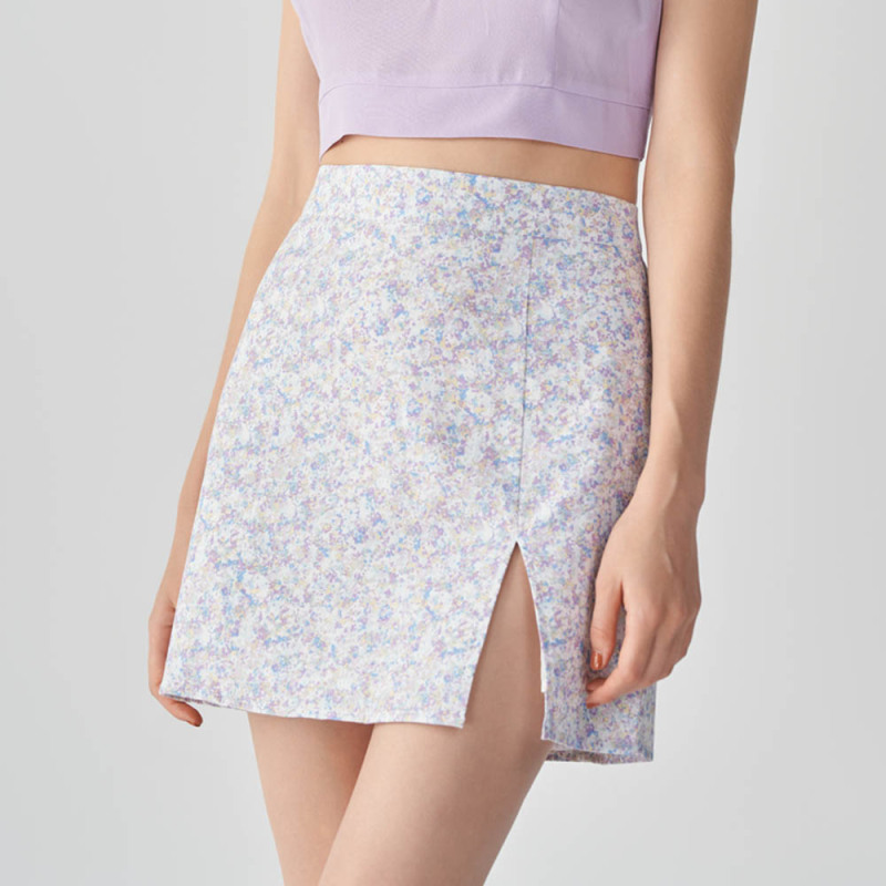 SIDE SPLIT MINI SKIRT