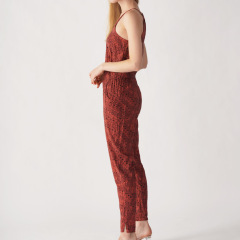 GEO PRINT HALTERNECK JUMPSUIT