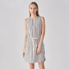 CREW NECK SLEEVELESS MINI DRESS