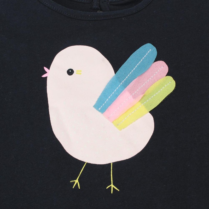 BONNIE CHICKEN RUN PRINT LONG SLEEVE TEE