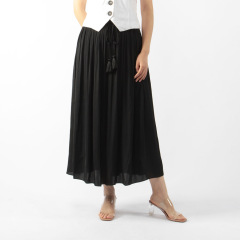 SATIN HIGH RISE MAXI SKIRT