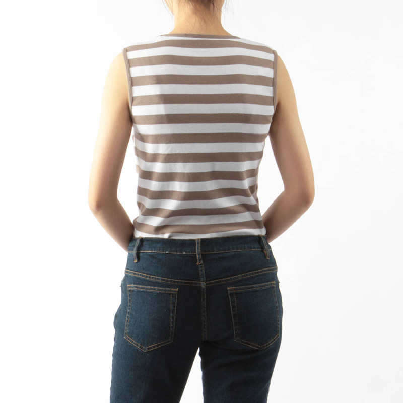 CREW NECK STRIPE TANK