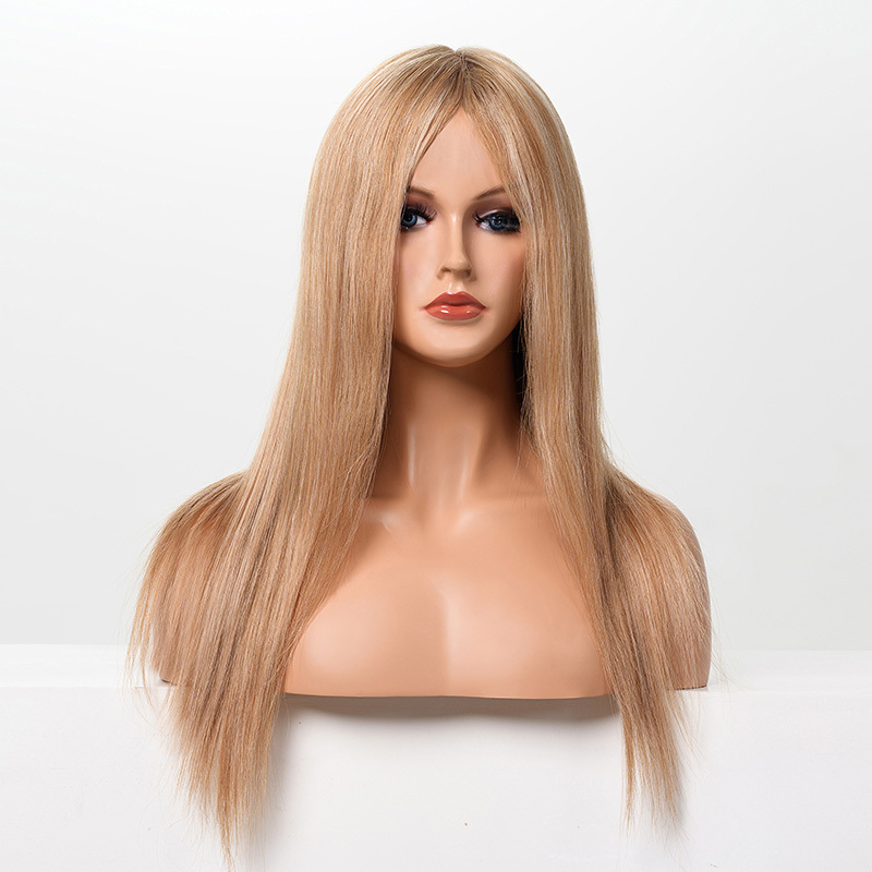 Human Hair Lace Front Medical Wig Virgin Brazilian Hair Silk Base Top Wigs
