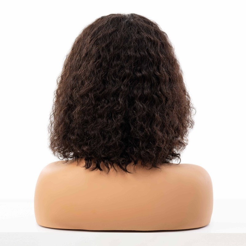 Wholesale Curly Natural Black Glueless 5x5 Hd Lace Closure Wig for Women