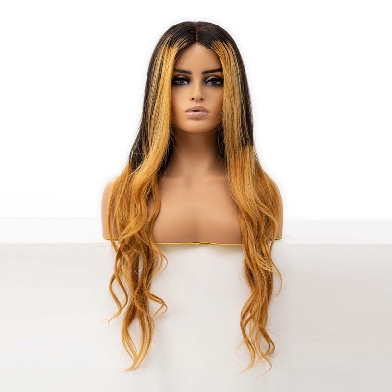 T Ombre Color Body Wave 50% Density Raw Hair 13x4 Hd Lace Front Wigs for Women