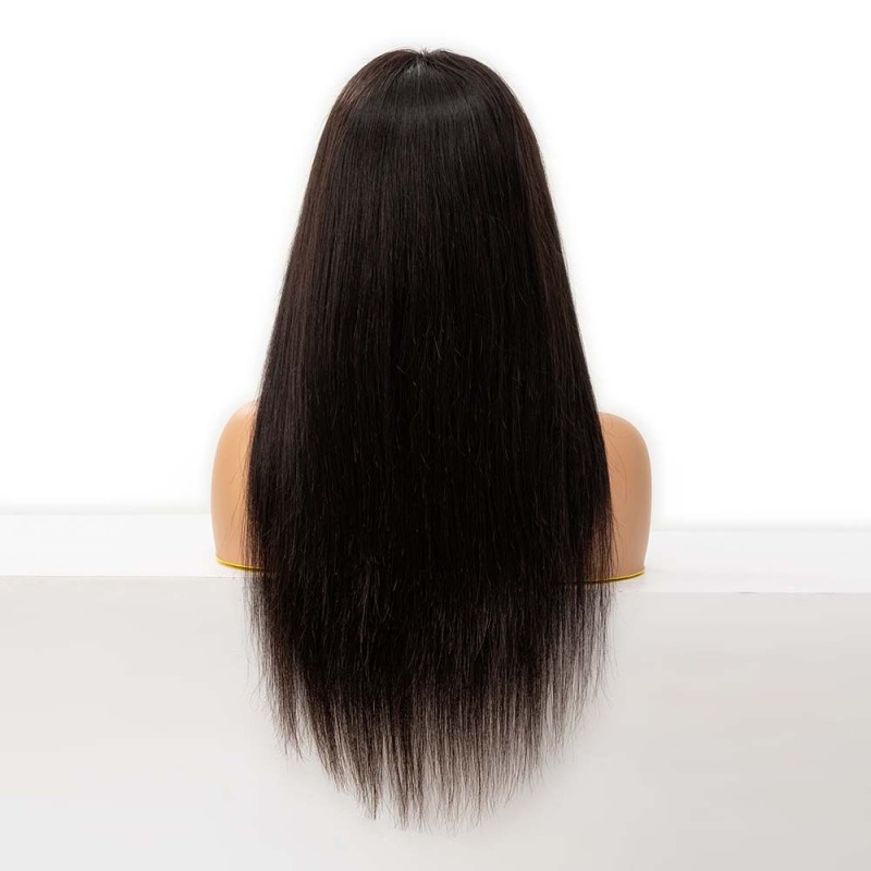 Wholesale Natural Black Straight 13x6 Lace Front Wigs for Women