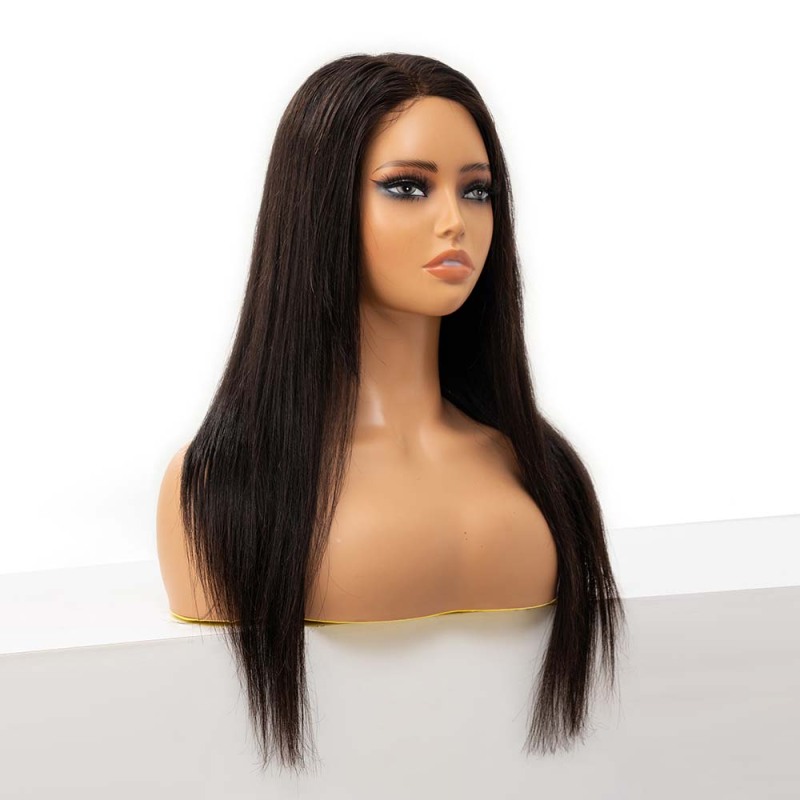 Wholesale Natural Black Straight 13x6 Lace Front Wigs for Women