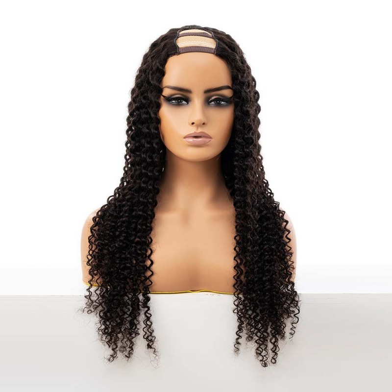 Wholesale Curly Natural Black 150% Density 13x6 Hd Lace Front Wig for Women