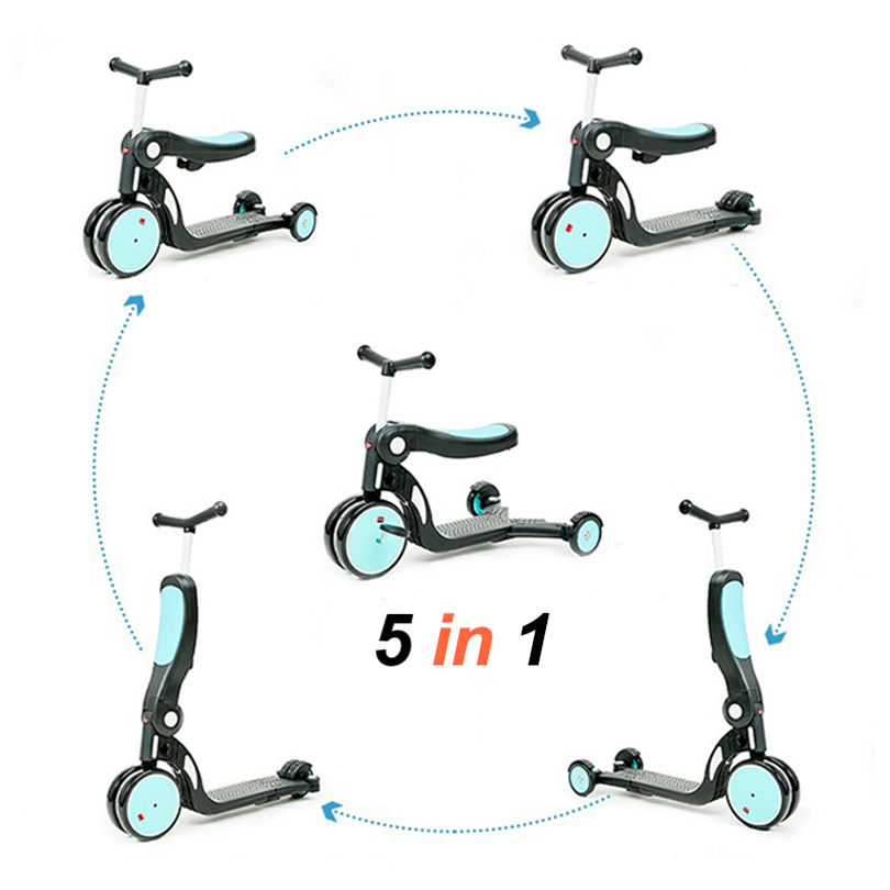 5 in 1 Multifunctional Kids Scooter Kids Scooters