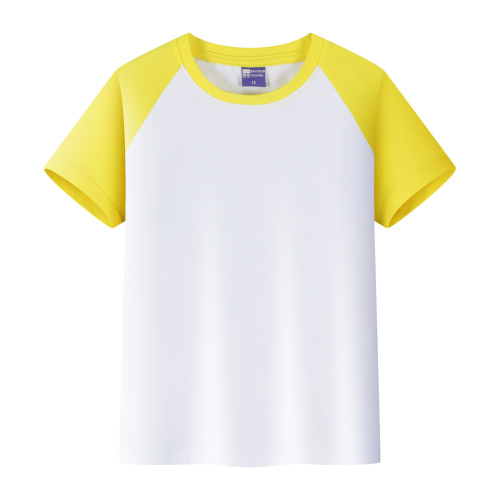 Raglan Sleeve Cotton T-shirt Print Embroidery Logo Customization For Activities Events Couples and Parent-Child Multiple Colors