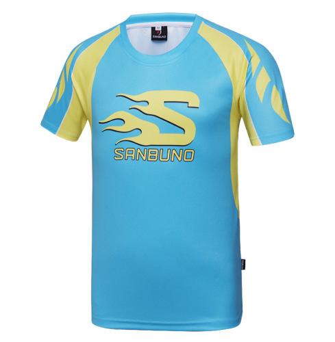 100% polyester sublimation T shirt quick-drying breathable short-sleeved T Shirt running advertising T-shirt customize logo