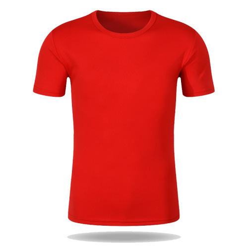 Custom short-sleeved round neck quick-drying T-shirt advertising blank marathon polyester sports cultural election T shirt