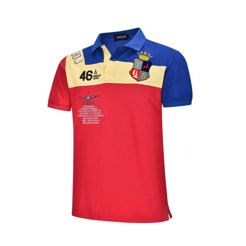 Men's short-sleeved polo shirt mesh cotton customized embroidery printing logo Men T Shirt Casual