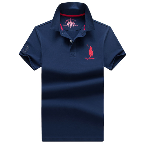 13 different colors 2022 summer new short-sleeved men's T-shirt, pure cotton embroidered letter polo shirt