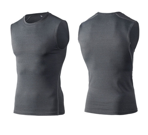 Men's tight training vest Sports fitness quick-drying suit PRO vest football basketball training stretch tights vest