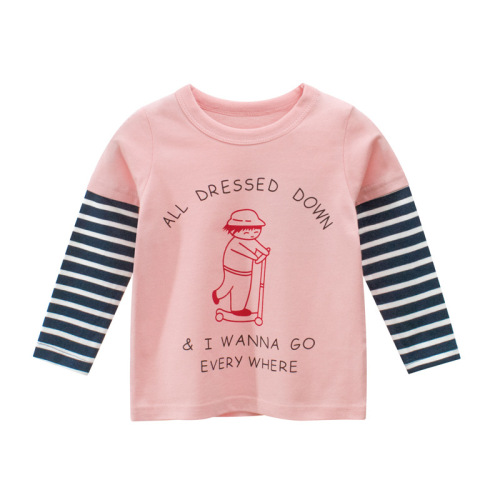 Wholesale 2022 spring autumn KID bottoming shirt, children's long-sleeved T-shirt, baby clothes