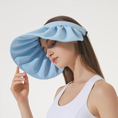 Shell female sunscreen hat high quality with box pack Korea summer empty top visor sunscreen cycling outdoor beach hat