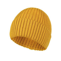Men and Women Unisex Winter Beanie Woolen Cap Korean Version of Core-Spun Yarn Hat Multiple Colors Option Customized Logo