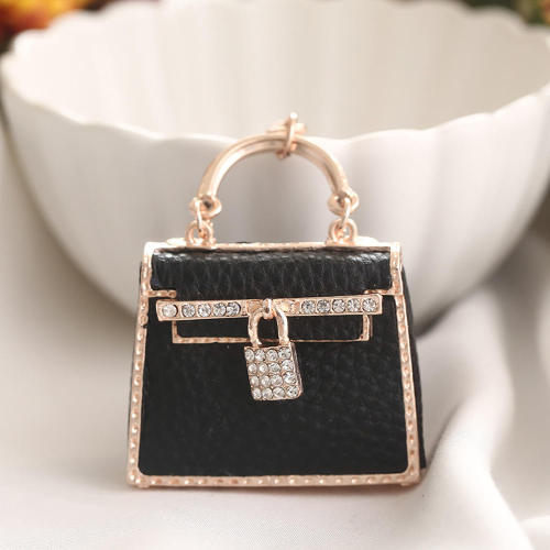 Fashion Pendant creative leather ins bag key chain custom metal car pendant small gift