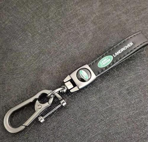 Hot sale microfiber leather car key chain fashion creative car logo metal pendant keychain 4S Shop give away gift