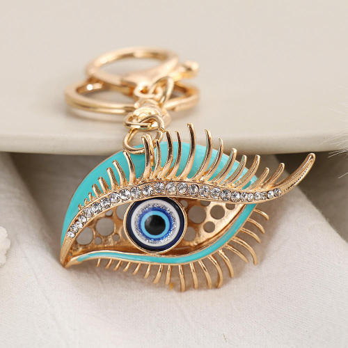 Blue eye bag pendant devil's eye key chain Pendant Metal Trinket