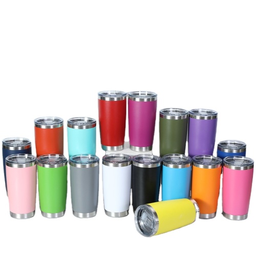 20oz Car mug thermal insulation and cold storage 304 stainless steel portable car tumbler beer ice cup