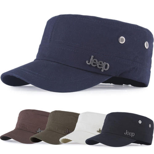 Baseball hat men's autumn and winter sunshade flat top military cap outdoor sports cap sun hat