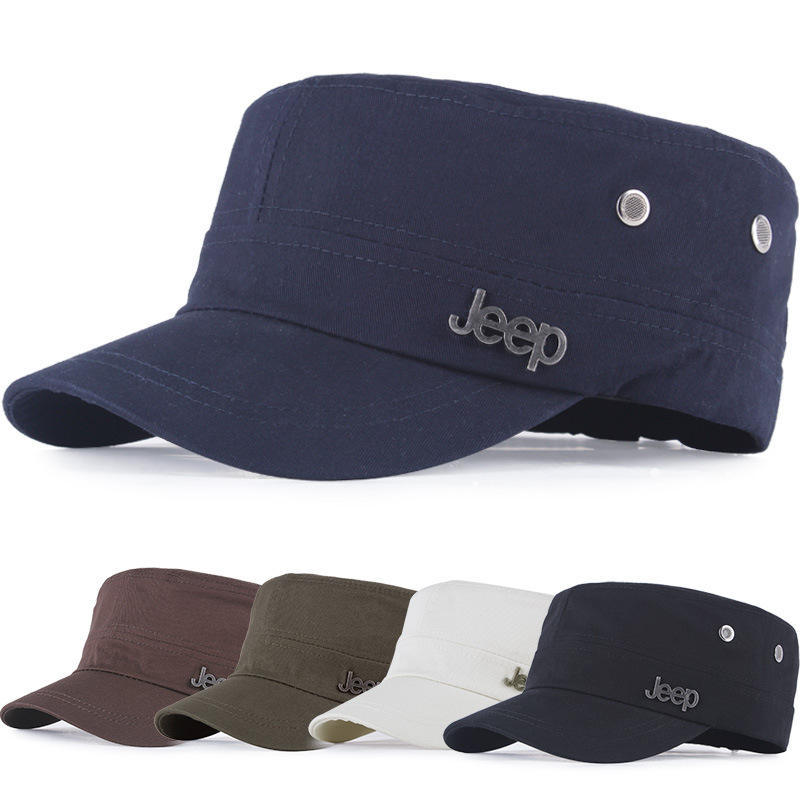 Baseball hat men's autumn and winter sunshade flat top military cap outdoor sports cap sun hat