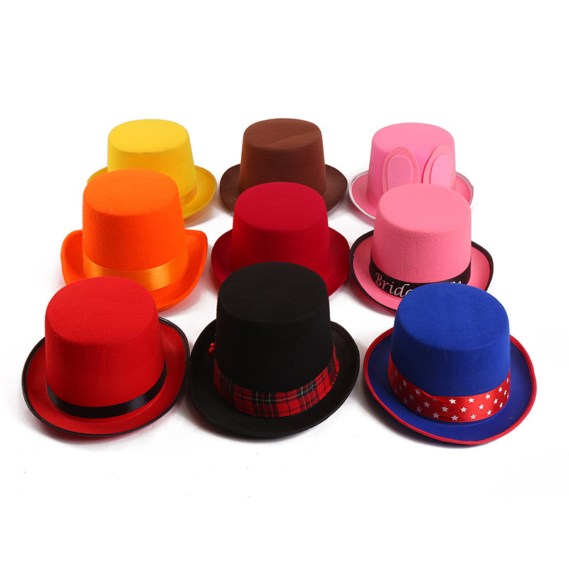 Cotton linen fabric solid color jazz hat sun hat men's and women's lovers British holiday hat